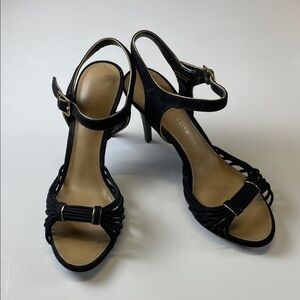 Charles & Keith Black Strappy Heels